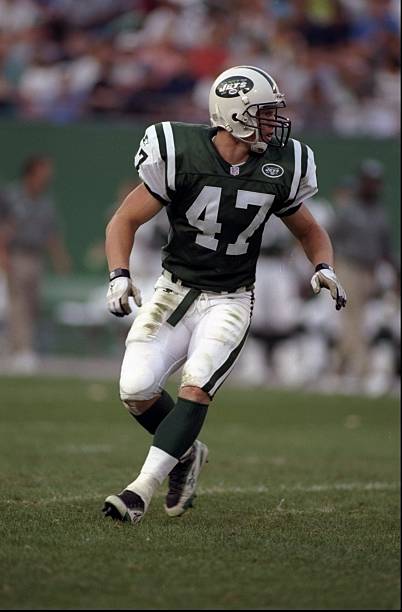 aug-1998-scott-frost-of-the-new-york-jets-in-action-during-a-game-picture-id323264