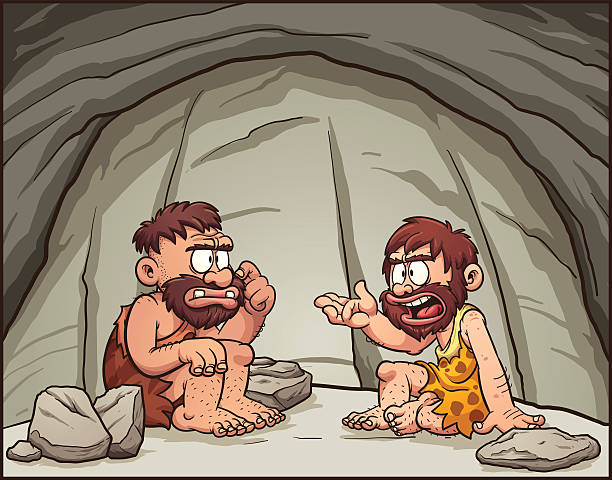 cartoon-cavemen-vector-id486222812